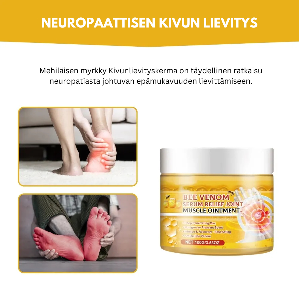 BeeThera® | Mullistava hoito neuropatiaan hyödyntää mehiläisen myrkyn voimaa!